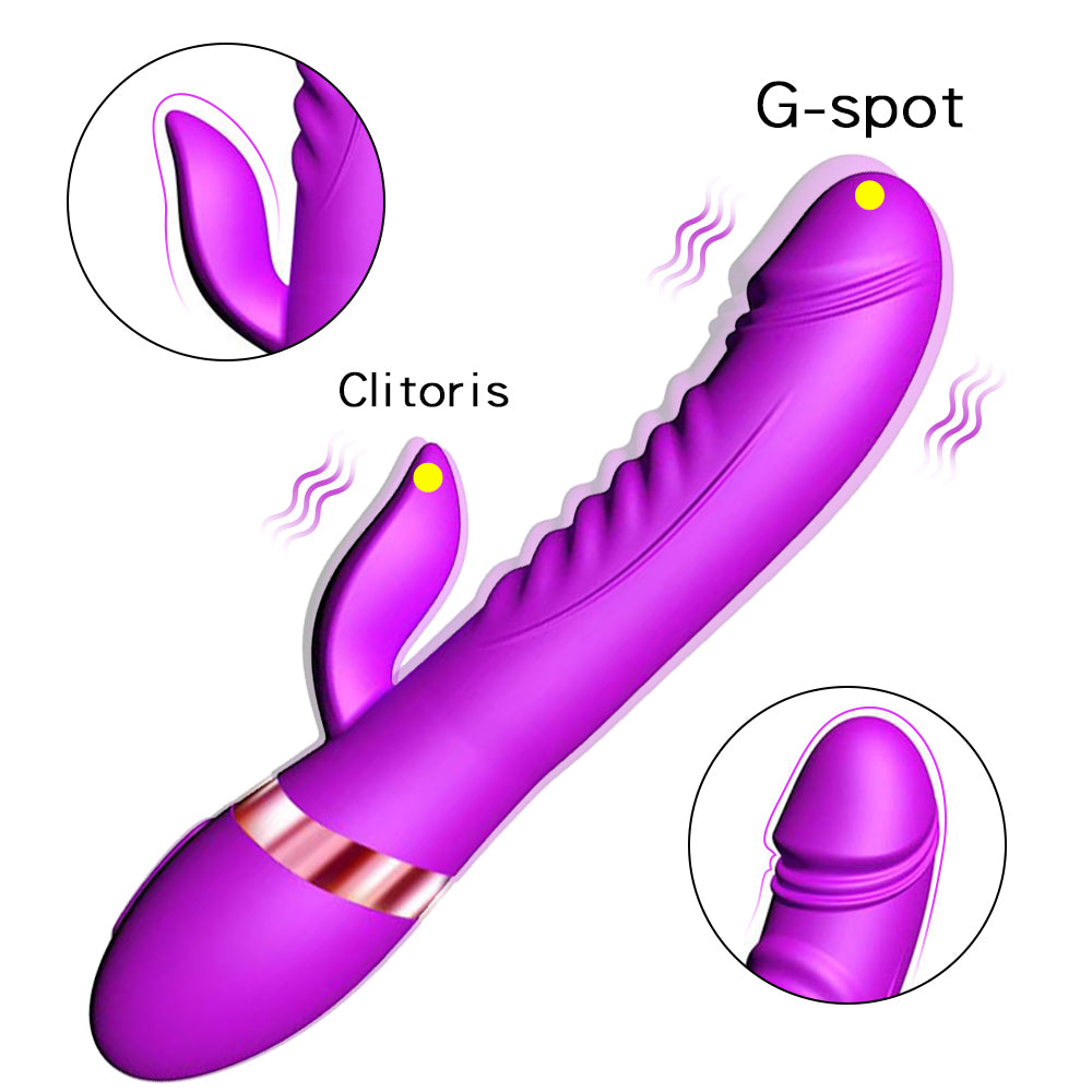 Female G-spot Vibrator, 2-in-1 Smart Heating Toy, Adult- Sex- Toys For Couples Clitoral