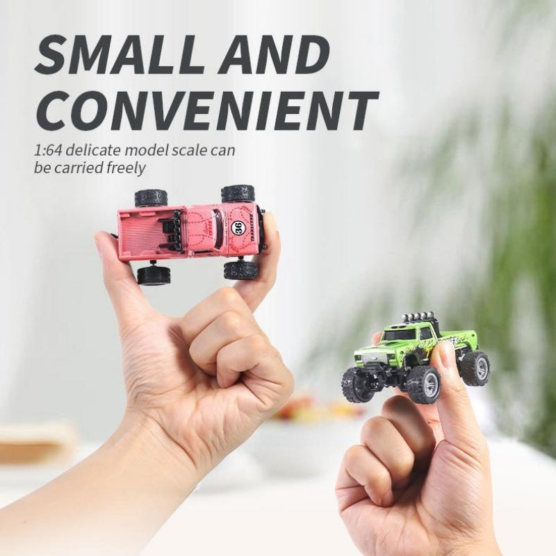 1:64 Mini RC Off-Road Buggy with Detachable Trailer – Remote Control Toy Car for Kids & Outdoor Play